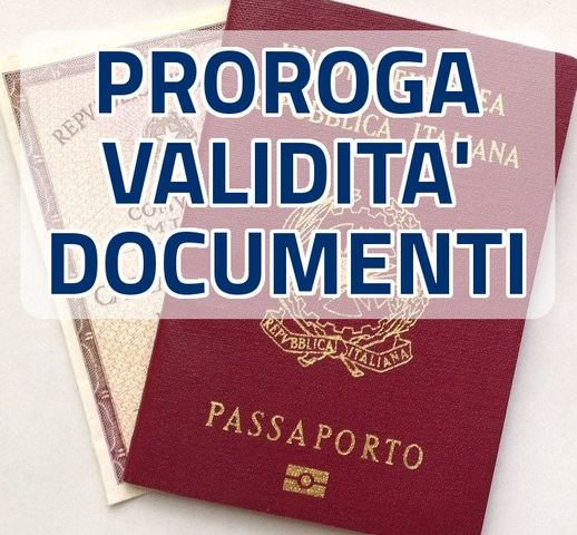 Proroga validità documenti di riconoscimento e di identità